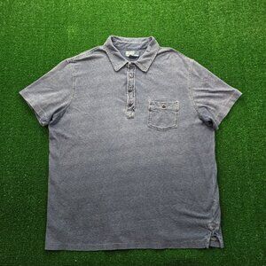 Polo‎ Ralph Lauren Polo Shirt Men XL Blue Short Sleeve Vintage Y2K Golf Preppy